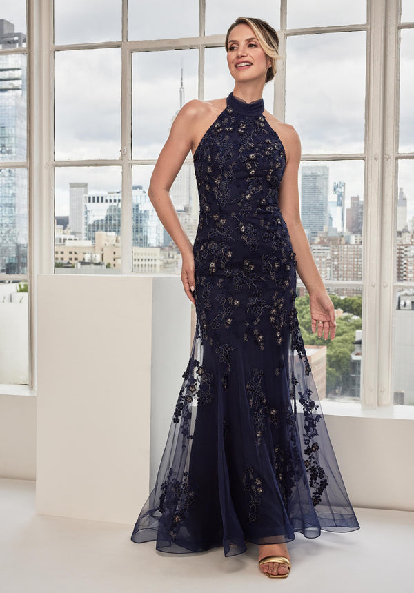 MGNY Madeline Gardner New York 73117 Long Mermaid Formal Prom Dress