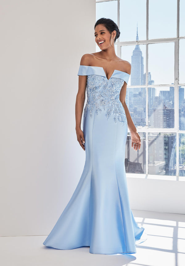 MGNY Madeline Gardner New York 73119 Long Mermaid Formal Evening Dress