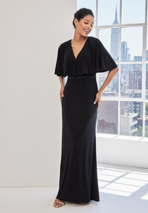 MGNY Madeline Gardner New York 73124 Long Mother of the Bride Formal Dress