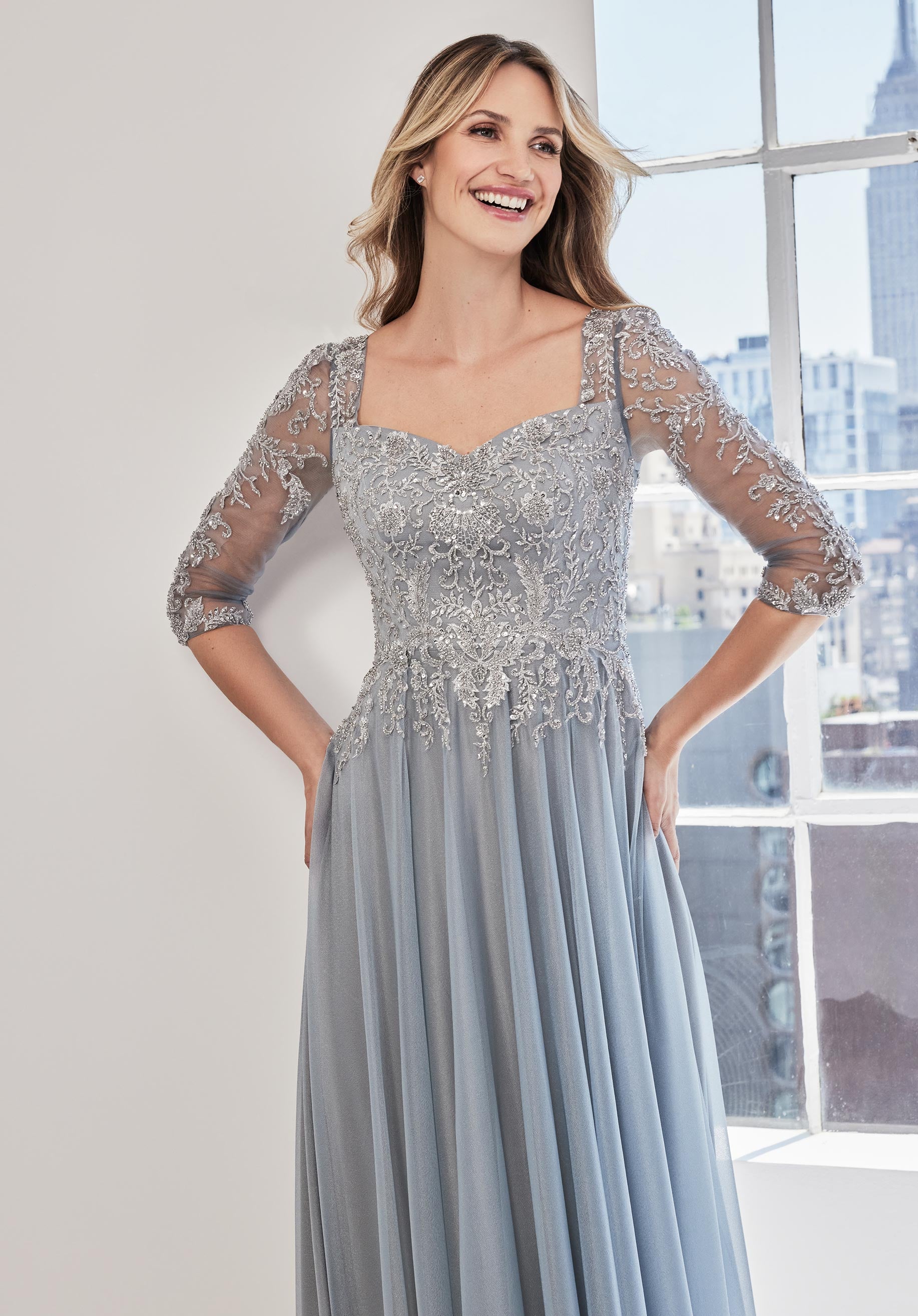 Mother of the Bride Dresses A Line Mother of the Bride Long Formal Dress Platinum