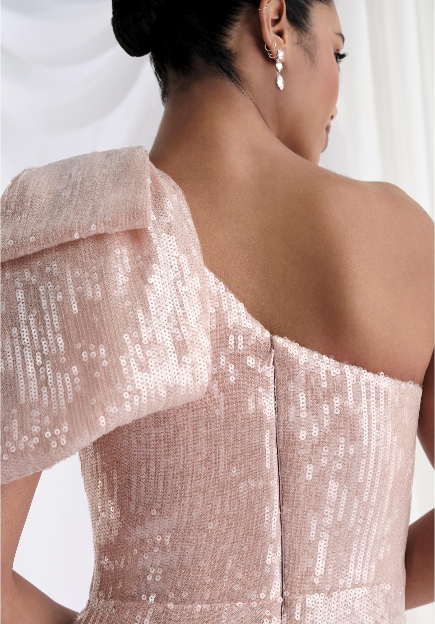 Formal Dresses Sequin Long Formal Dress Blush