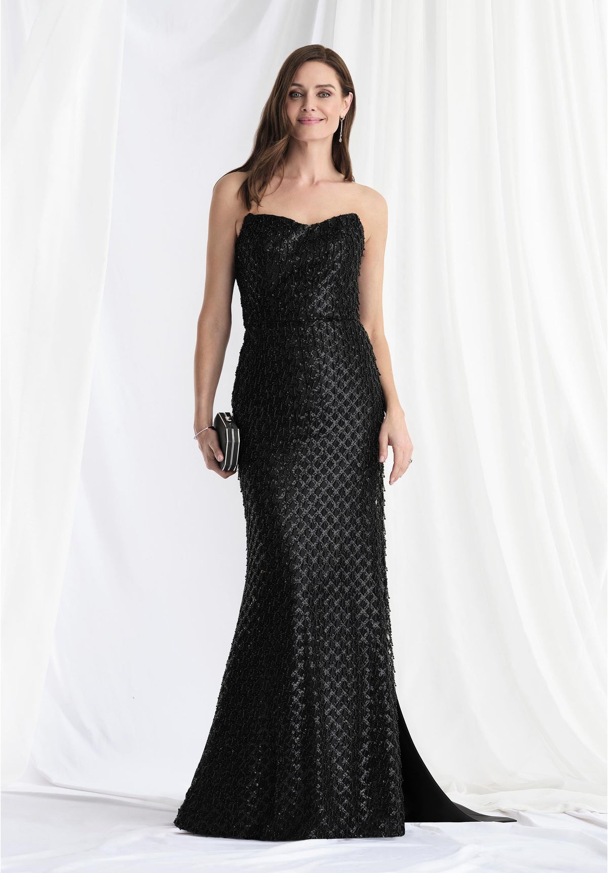 Prom Dresses Beaded Formal Long Prom Dress Black