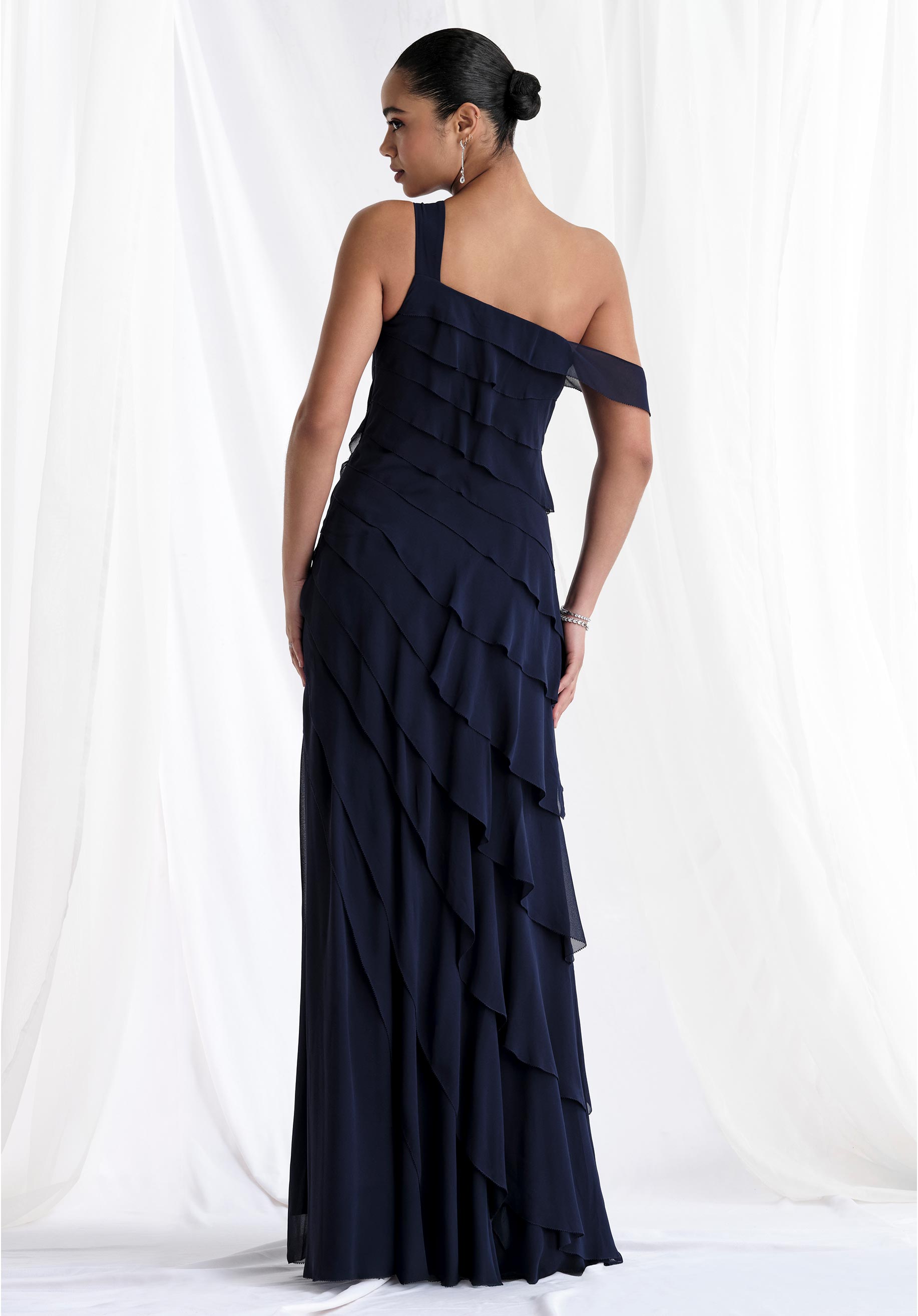 Formal Dresses Long A Line Formal Dress Navy