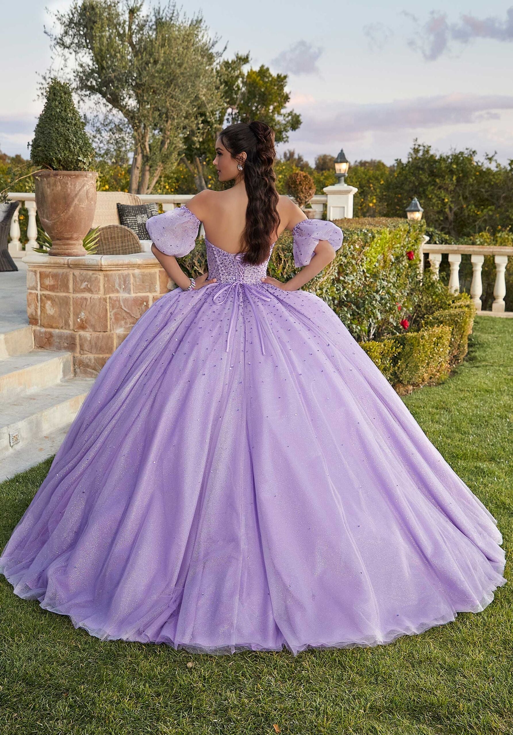 Sweetheart Floor-Length Tulle Quinceañera Ball Gown MGNY Madeline Gardner New York 89426