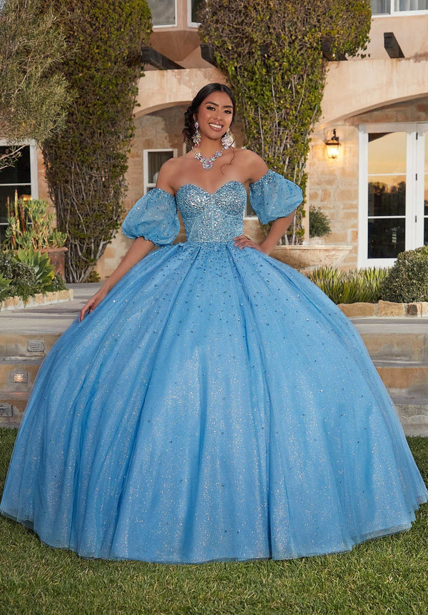 Sweetheart Floor-Length Tulle Quinceañera Ball Gown MGNY Madeline Gardner New York 89426