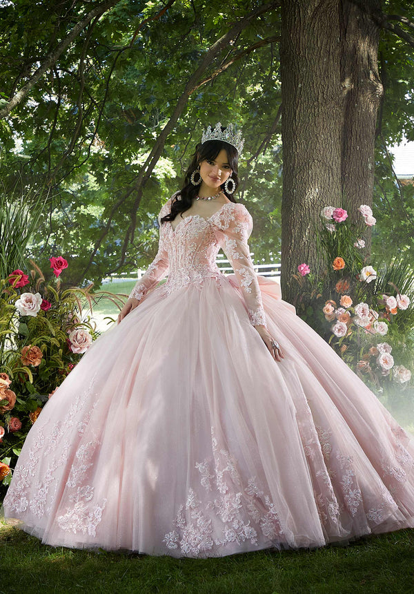 Sweetheart Floor-Length Tulle Quinceañera Ball Gown MGNY Madeline Gardner New York 89443