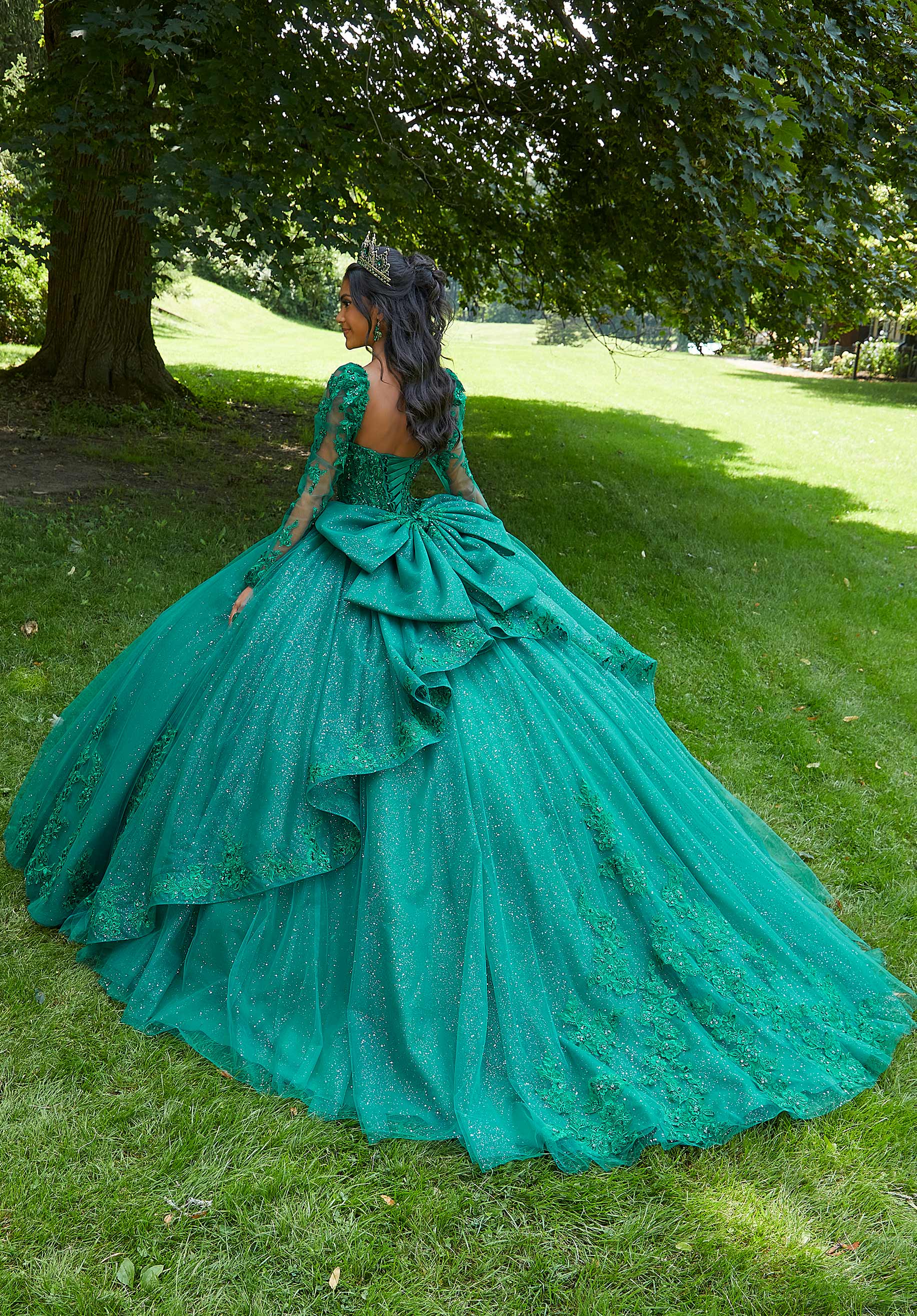 Sweetheart Floor-Length Tulle Quinceañera Ball Gown MGNY Madeline Gardner New York 89443