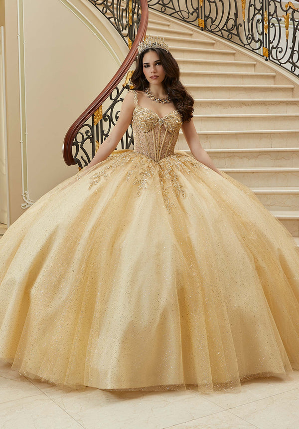 Sweetheart Floor-Length Tulle Quinceañera Ball Gown MGNY Madeline Gardner New York 89471