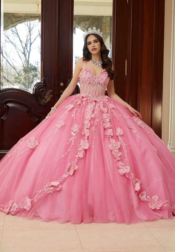 Sweetheart Floor-Length Tulle Quinceañera Ball Gown MGNY 89475