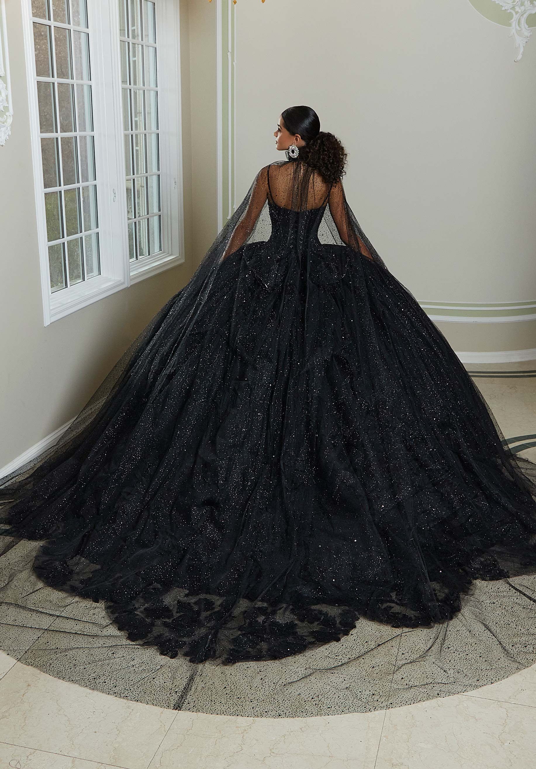 Sweetheart Floor-Length Tulle Quinceañera Ball Gown MGNY Madeline Gardner New York 89482