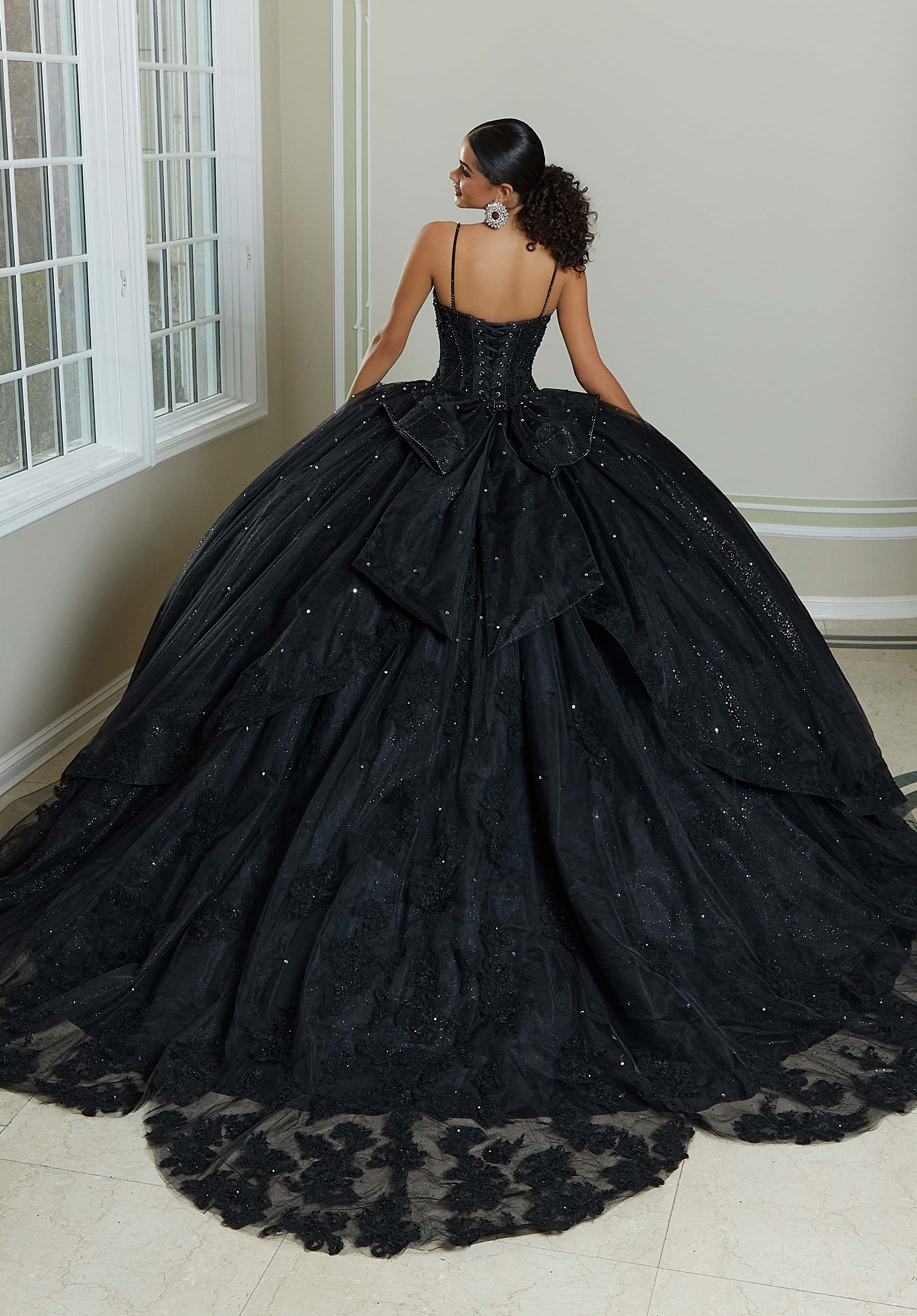 Sweetheart Floor-Length Tulle Quinceañera Ball Gown MGNY Madeline Gardner New York 89482