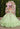 Quinceniera Dresses Long Corset Floral Applique Quinceanera Dress Lime/Multi
