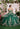 Quinceniera Dresses Long Ball Gown Glitter Fringe Quinceanera Dress Emerald/Gold