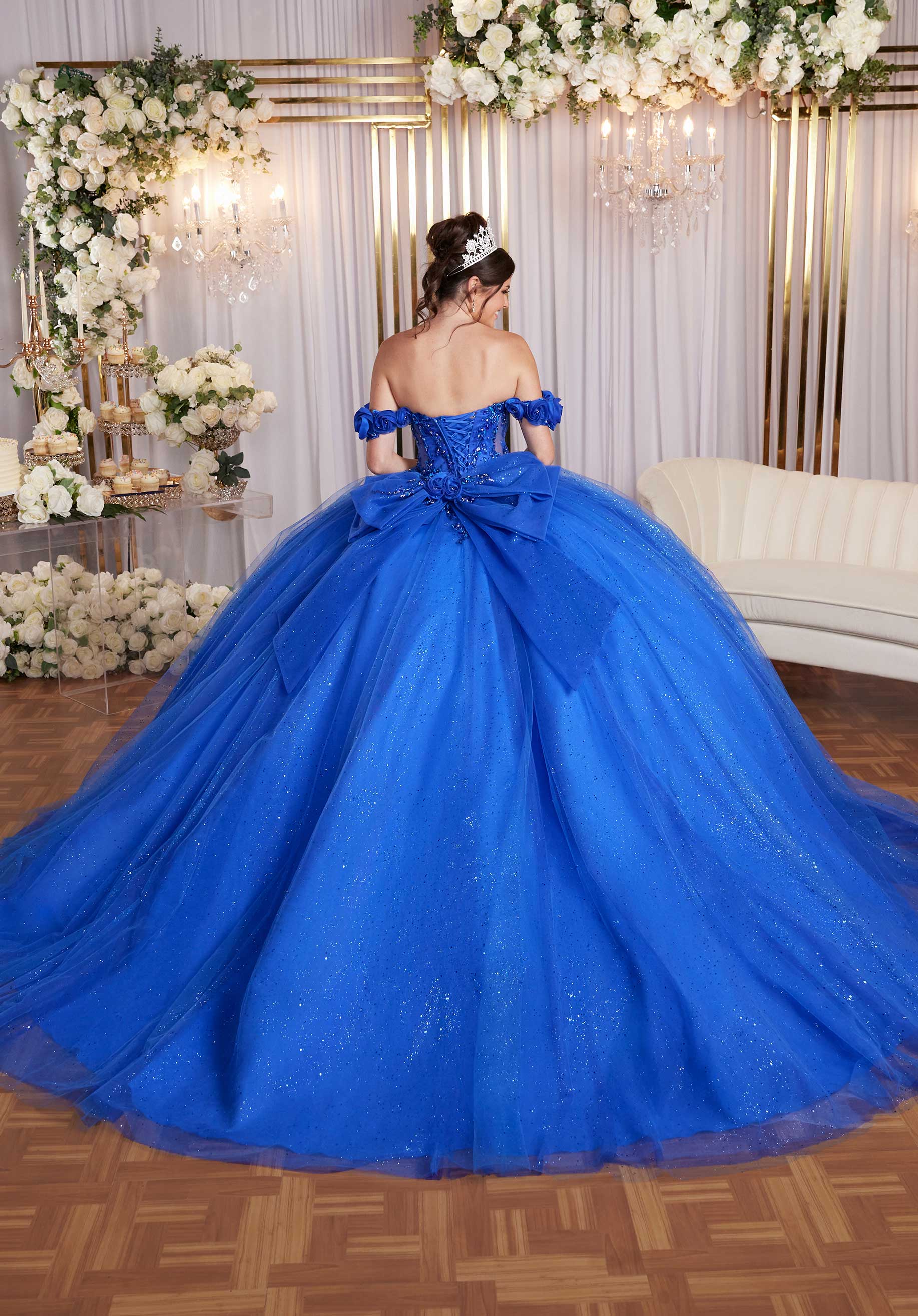 Quinceniera Dresses Quinceañera Dress Long Glitter Corset Ball Gown Regal Royal