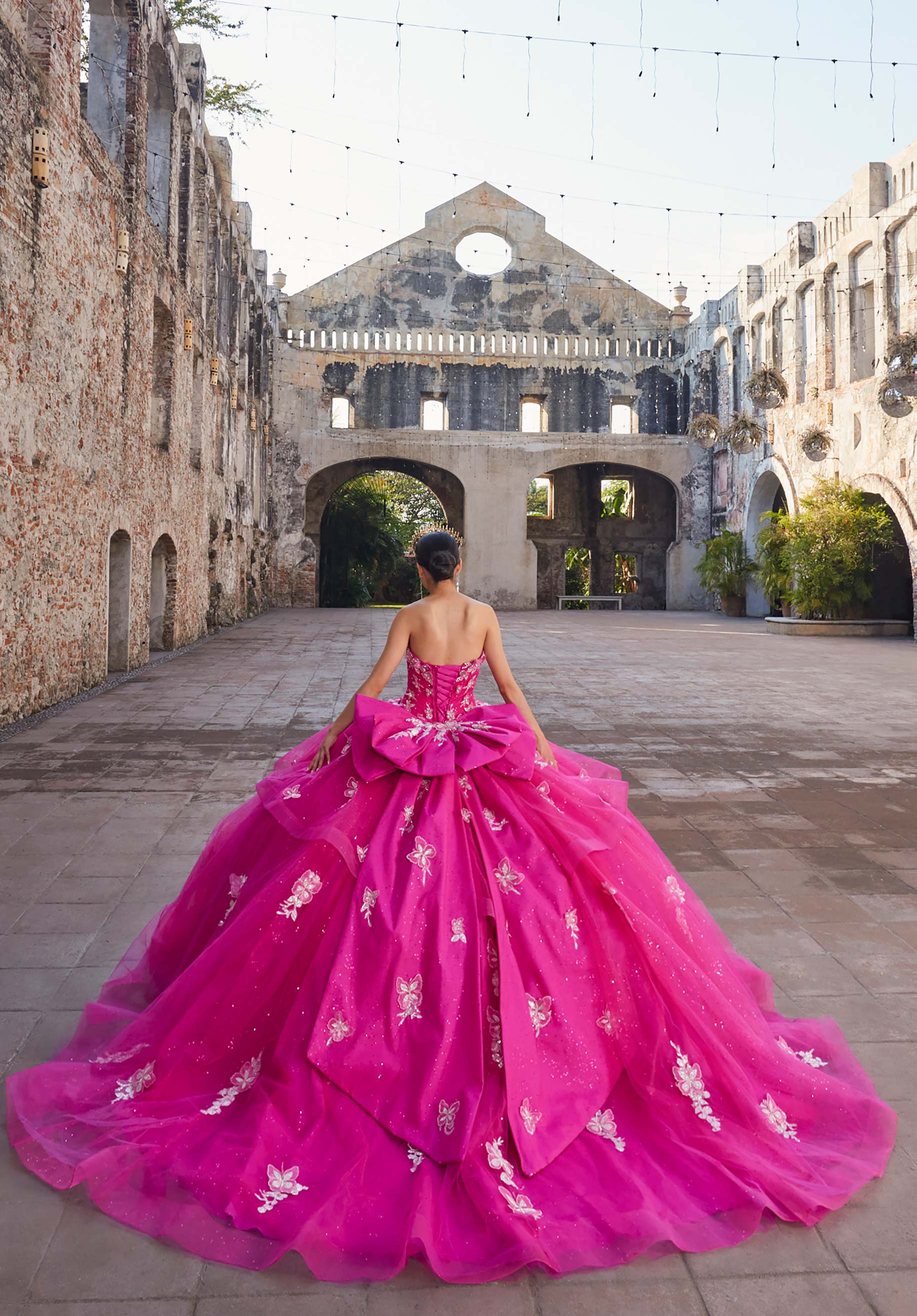 Sweetheart Floor-Length Tulle Quinceañera Ball Gown MGNY Madeline Gardner New York 89548