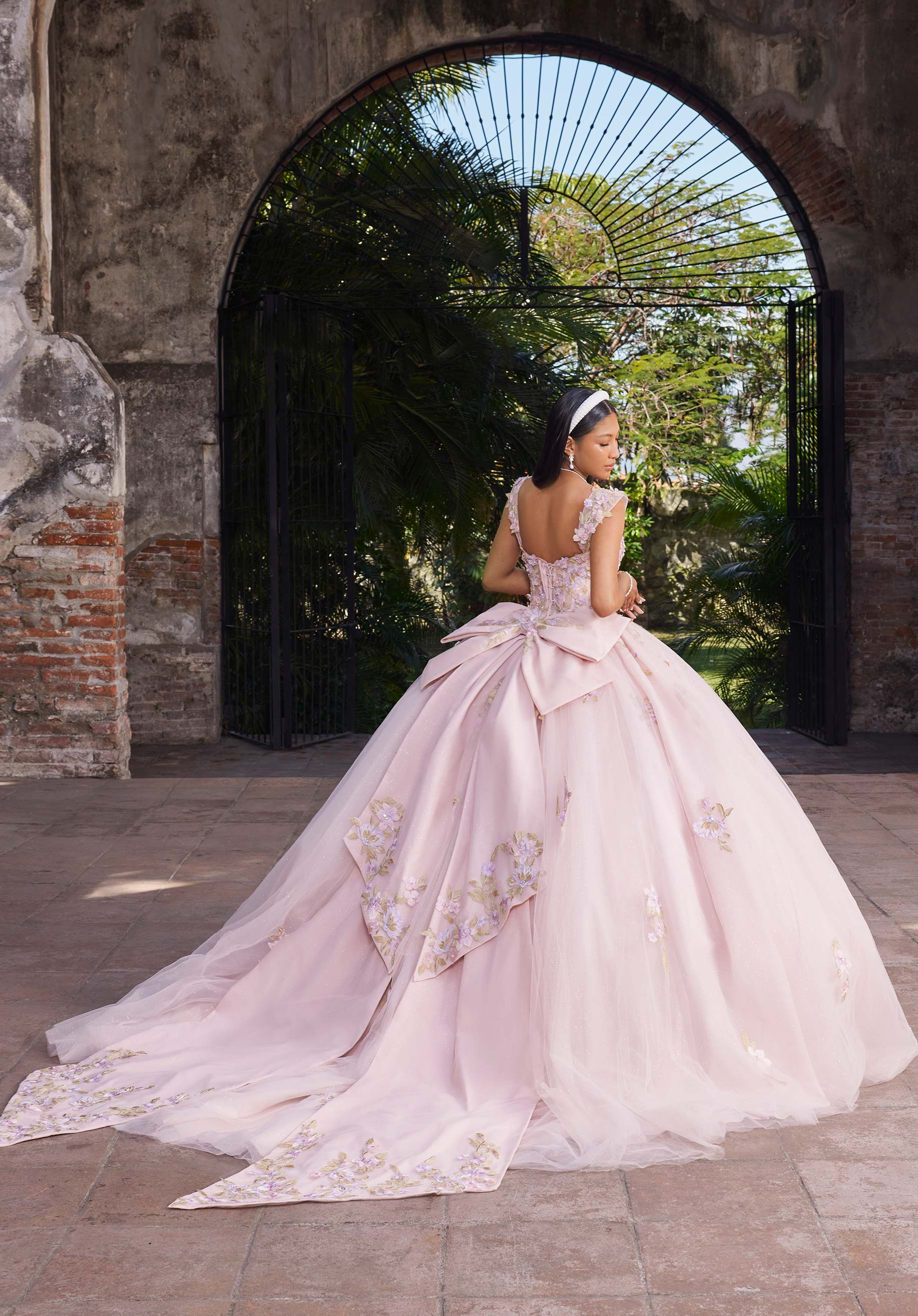 Sweetheart Floor-Length Tulle Quinceañera Ball Gown MGNY Madeline Gardner New York 89550