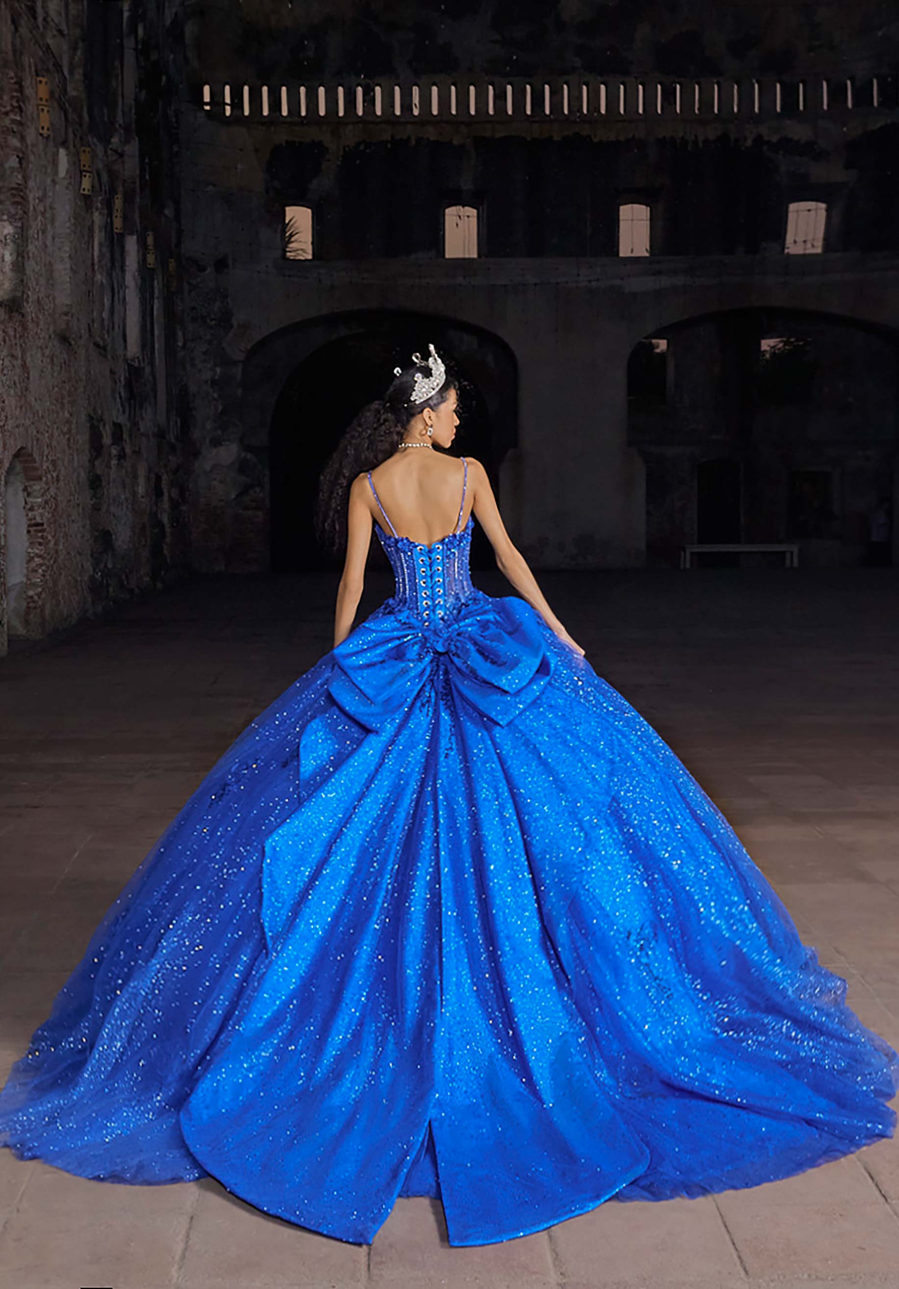 Sweetheart Floor-Length Tulle Quinceañera Ball Gown MGNY Madeline Gardner New York 89553