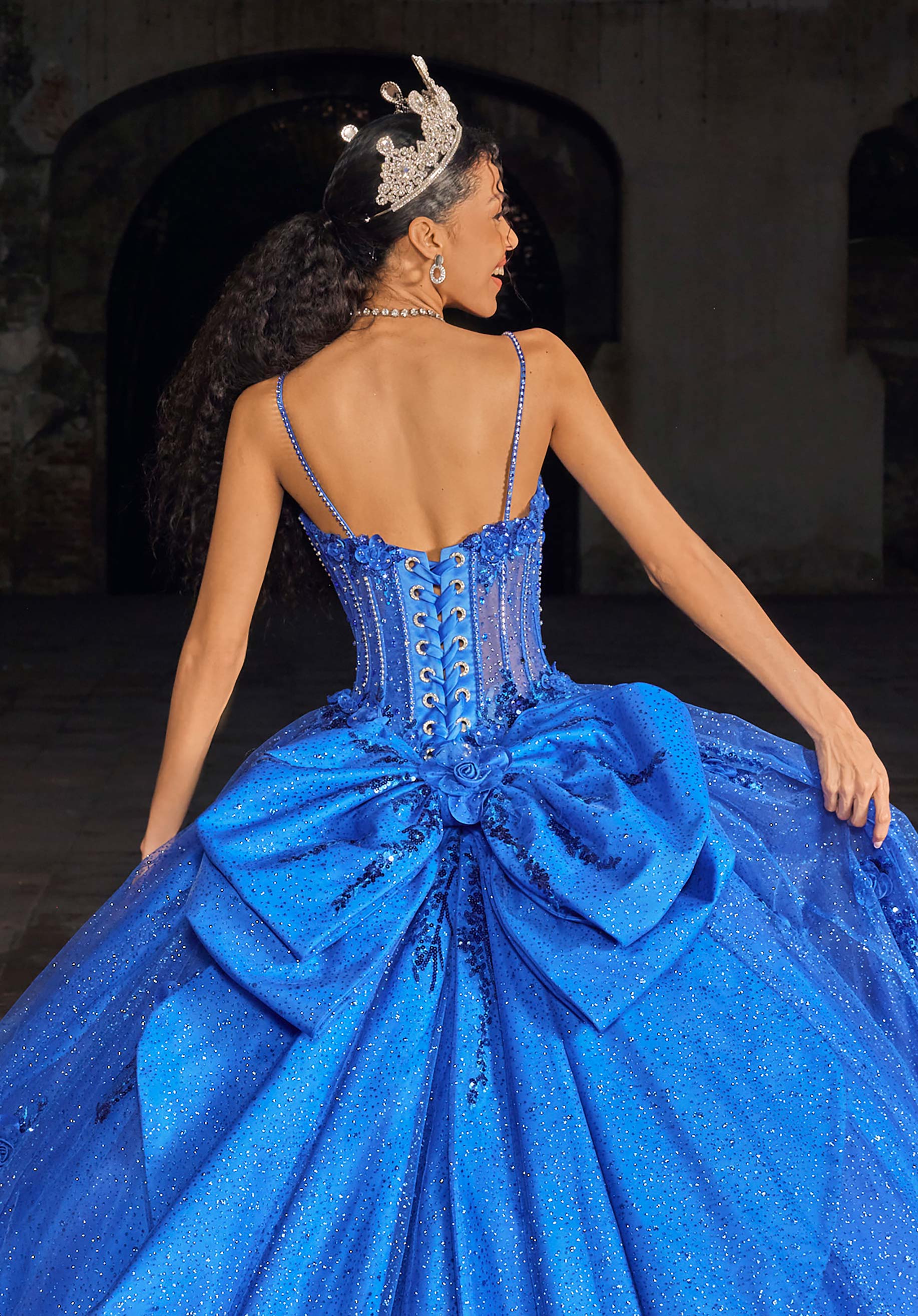 Sweetheart Floor-Length Tulle Quinceañera Ball Gown MGNY Madeline Gardner New York 89553