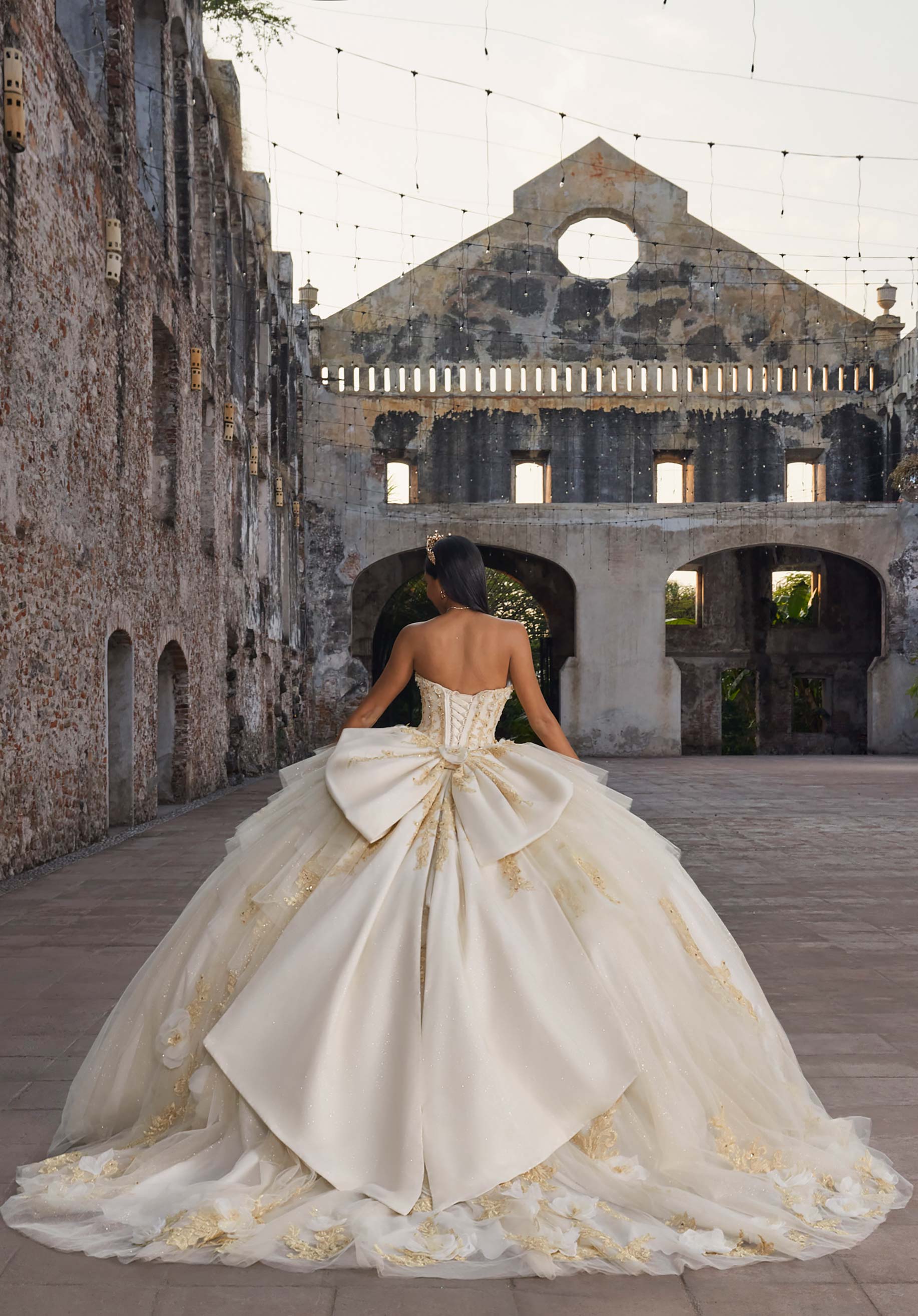 Sweetheart Floor-Length Tulle Quinceañera Ball Gown MGNY Madeline Gardner New York 89558