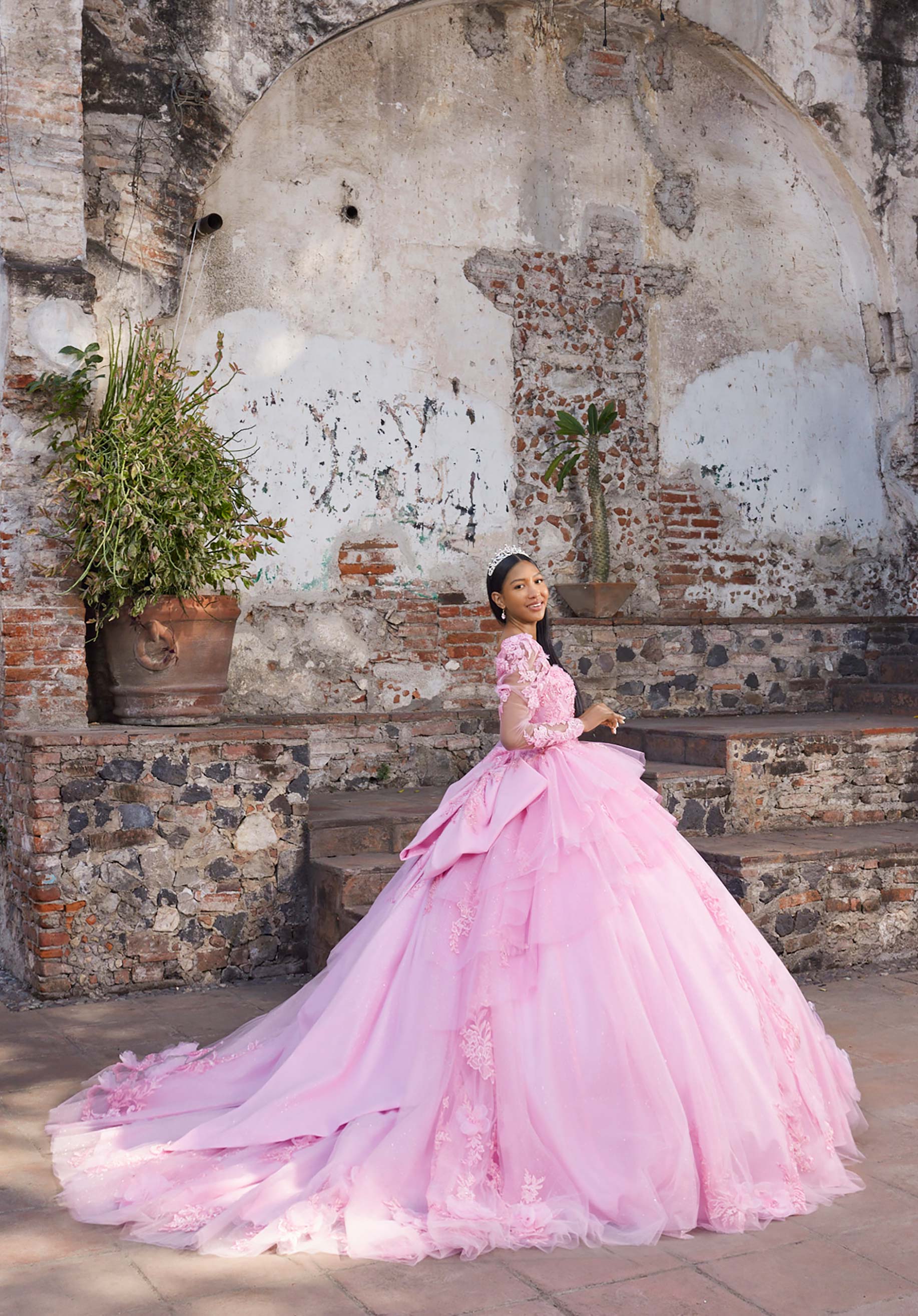 Sweetheart Floor-Length Tulle Quinceañera Ball Gown MGNY Madeline Gardner New York 89558