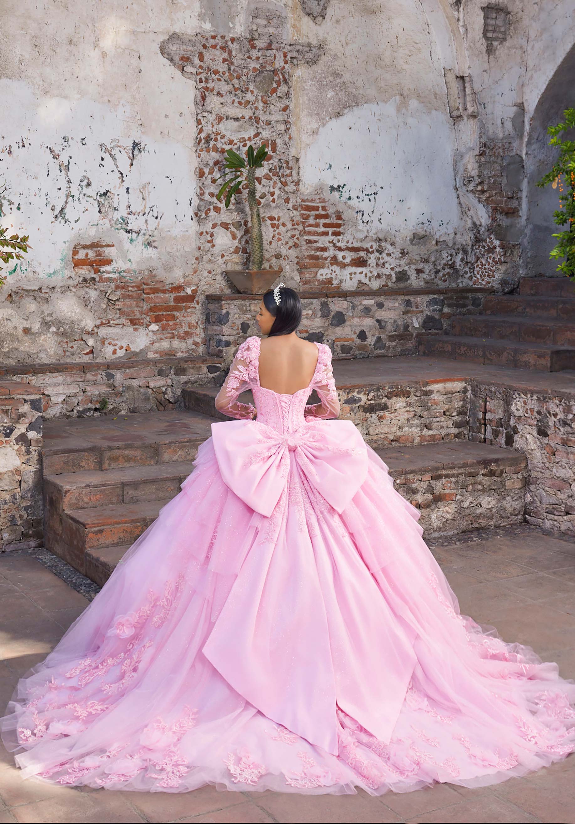 Sweetheart Floor-Length Tulle Quinceañera Ball Gown MGNY Madeline Gardner New York 89558