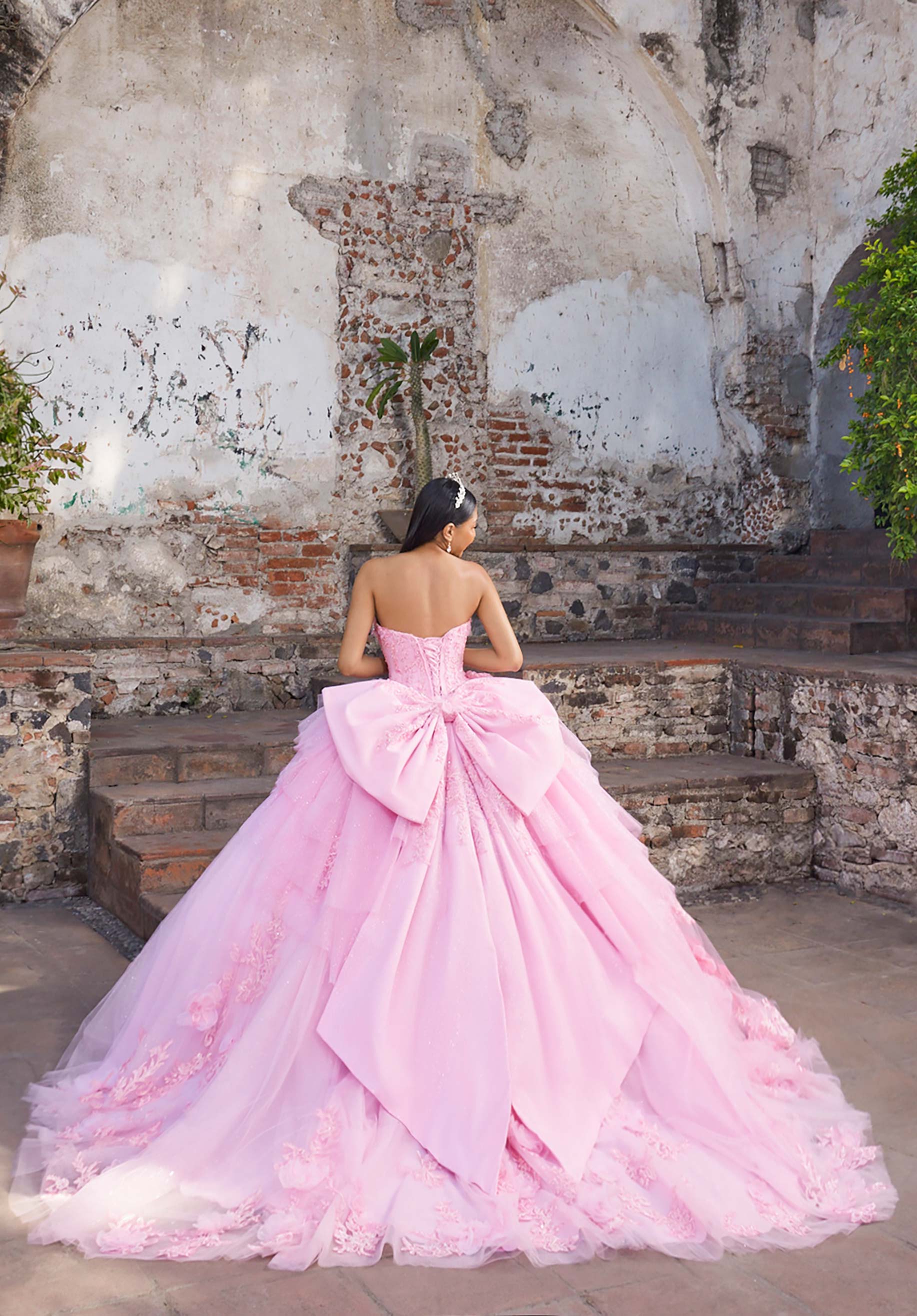Sweetheart Floor-Length Tulle Quinceañera Ball Gown MGNY Madeline Gardner New York 89558