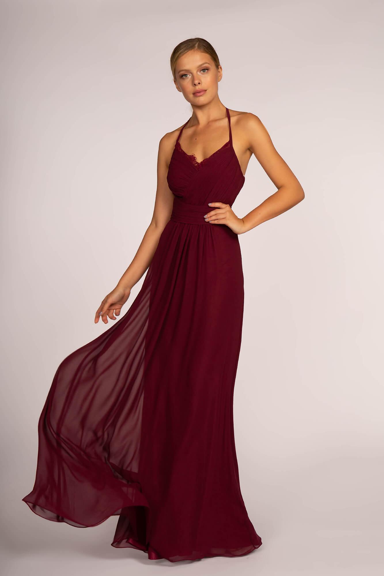 Prom Bridesmaid Chiffon Long Formal Dress - The Dress Outlet Elizabeth K