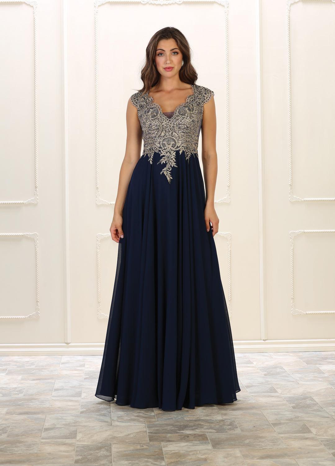 Prom Dress Long Evening Gown Plus Size Formal - The Dress Outlet May Queen