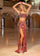 Prom Dresses Long Formal Beaded Two Piece Prom Dress Burgundy