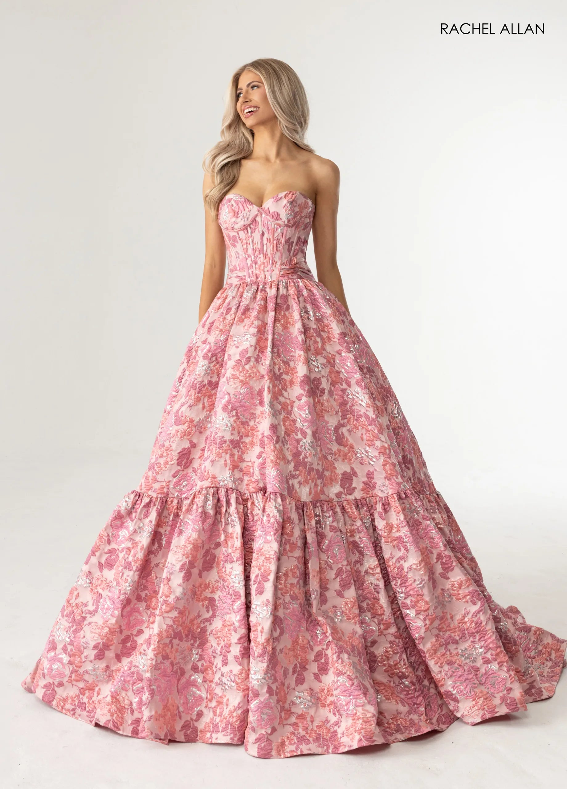 Prom Dresses Long Formal Evening Corset Prom Dress Pink