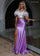 Prom Dresses Long Ruffle Two Piece Slit Formal Prom Dress White Lilac