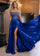 Prom Dresses Prom Long Metallic A Line Formal Dress Royal