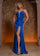Prom Dresses Long Fitted Front Slit Formal Prom Dress Royal