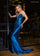 Prom DressesBeaded Formal Long Fitted Prom Dress Ocean