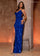 Prom Dresses Beaded Prom Long Formal Fitted Prom Dress Royal