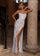 Prom Dresses Long Formal Beaded Lace Evening Prom Dress White Blue Pink
