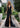 Prom Dresses Long 3D Floral High Slit Formal Prom Dress Black