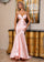 Prom Dresses Long Fitted Prom Formal Evening Dress Blush