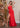 Prom Dresses Fitted Slit Long Formal Beaded Prom Dress Red
