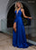Prom Dresses Fitted Slit Long Formal Evening Prom Dress Royal