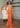 Prom Dresses Long Beaded Prom Fitted Slit Formal Dress Tangerine