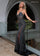 Prom Dresses Long Beaded Details Formal Prom Dress Black Gunmetal