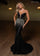 Prom Dresses Long Glitter Mermaid Sequin Formal Prom Dress Black