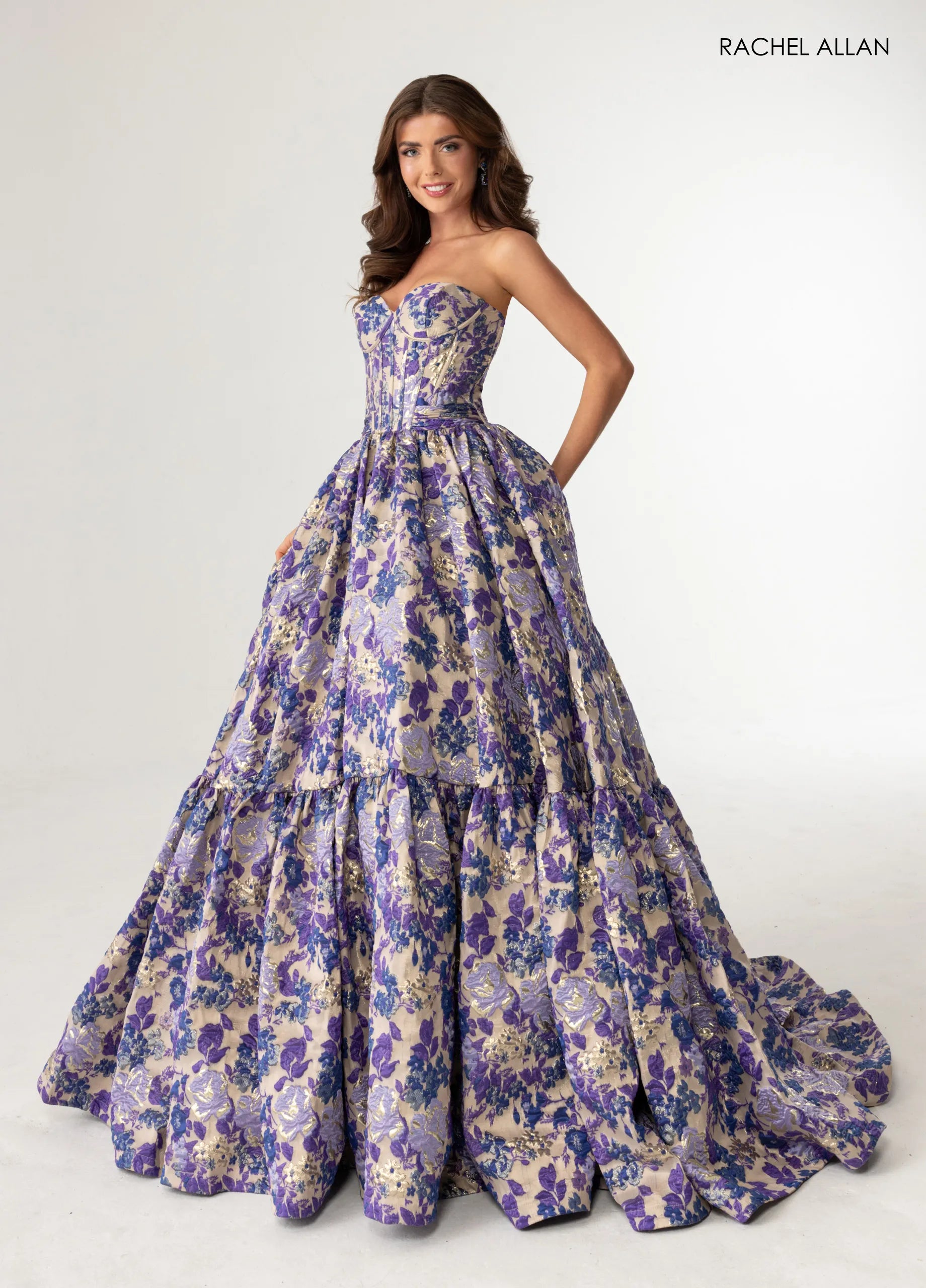 Prom Dresses Long Formal Evening Corset Prom Dress Champagne Blue