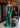 Prom Dresses Long Formal 3D Floral Applique Fitted Prom Dress Emerald