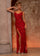 Prom Dresses Beaded Prom Long Formal Fitted Prom Dress Red