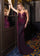 Prom Dresses Long Formal Fitted Beaded Prom Dress Black Fuchsia