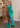 Prom Dresses Fitted Slit Long Formal Beaded Prom Dress Emerald