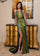 Prom Dresses Prom Beaded Long Formal Fitted Dress Black Lime