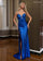 Prom Dresses Long Gown Beaded High Slit Formal Prom Dress Royal